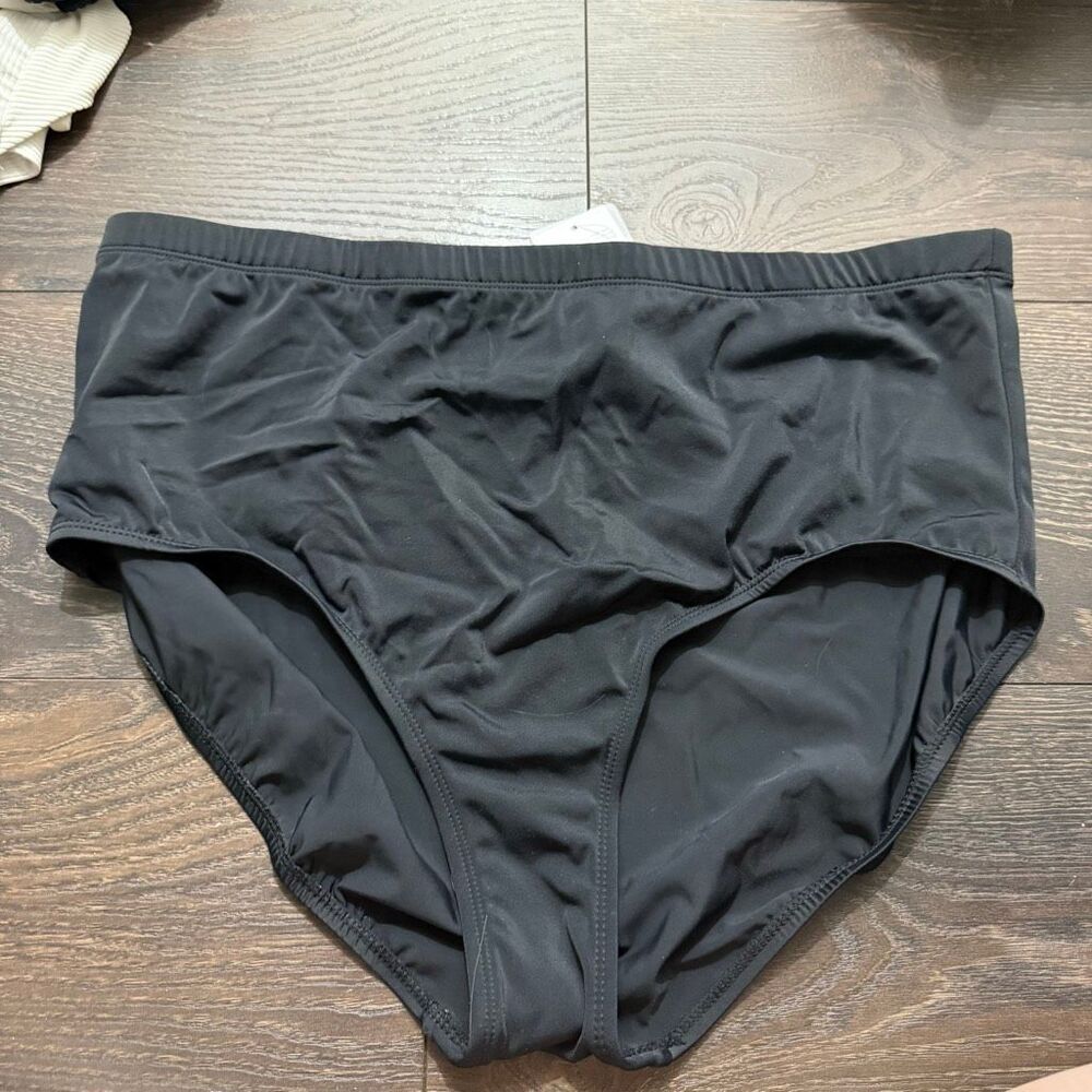 Swimsuits for All Women’s 24 Black Bikini Swim Bottom New Plus Size
